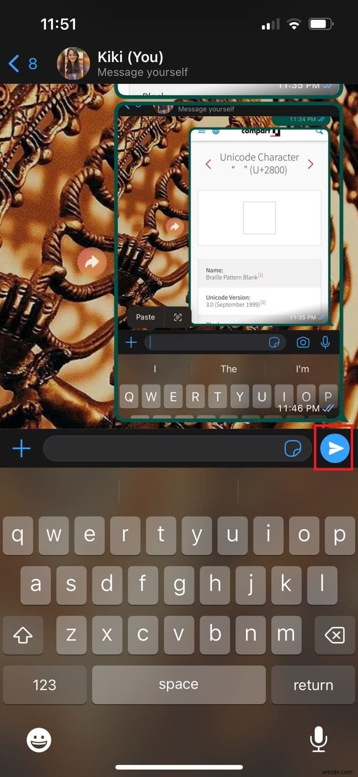 Gửi tin nhắn trống trên WhatsApp iPhone:Các bước và mẹo đơn giản 