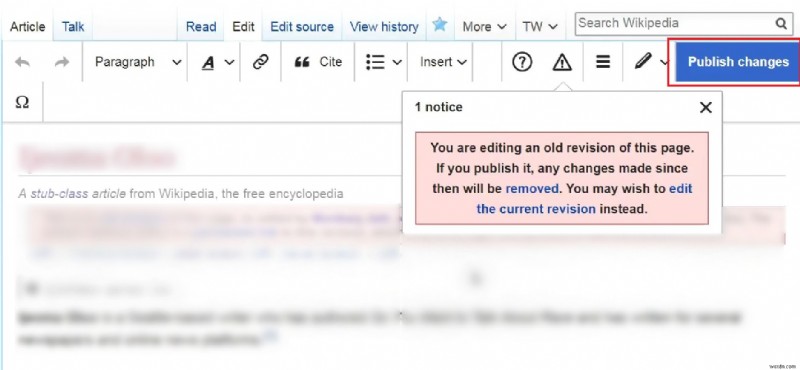 Hướng dẫn từng bước:Xóa nội dung không chính xác khỏi Wikipedia 