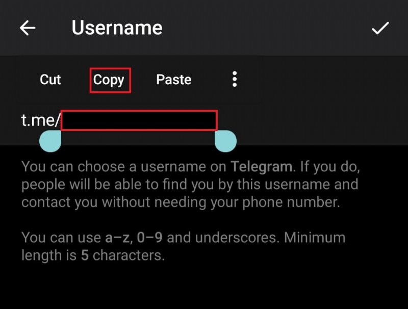 Dễ dàng nhận và chia sẻ liên kết hồ sơ Telegram của bạn 