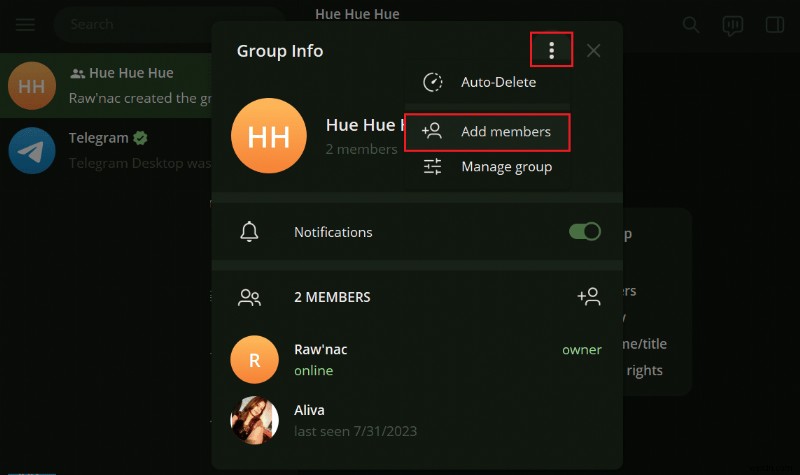 Dễ dàng nhận và chia sẻ liên kết hồ sơ Telegram của bạn 