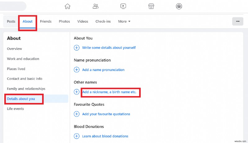 Thêm biệt hiệu vào hồ sơ Facebook của bạn:Hướng dẫn từng bước 