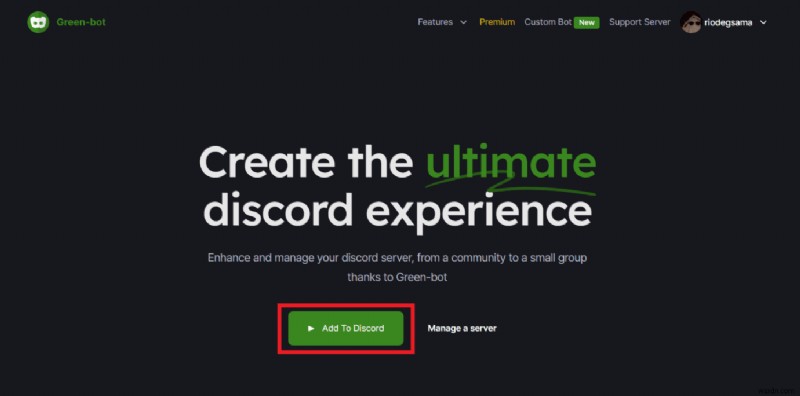 Thêm Green Bot vào máy chủ Discord của bạn:Hướng dẫn từng bước 