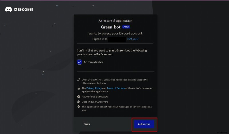 Thêm Green Bot vào máy chủ Discord của bạn:Hướng dẫn từng bước 