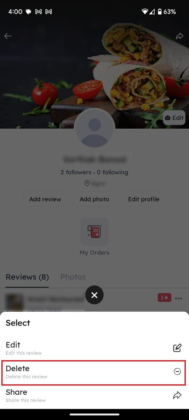 Cách xóa cuộc trò chuyện trên Zomato:Hướng dẫn nhanh về quyền riêng tư