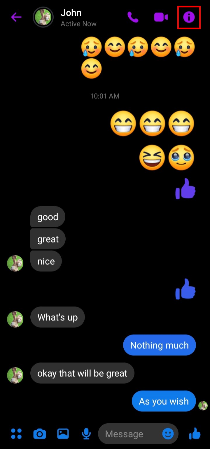 Ẩn một liên hệ trên Messenger mà không chặn họ 