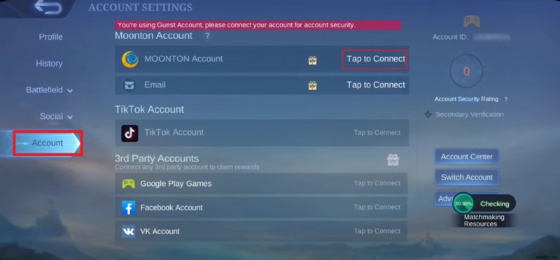 Tạo tài khoản Moonton không cần Mobile Legends – Hướng dẫn dễ dàng, đã được xác minh