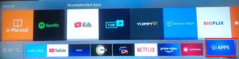 Hướng dẫn nhanh:Tìm ứng dụng trên TV thông minh Samsung của bạn 