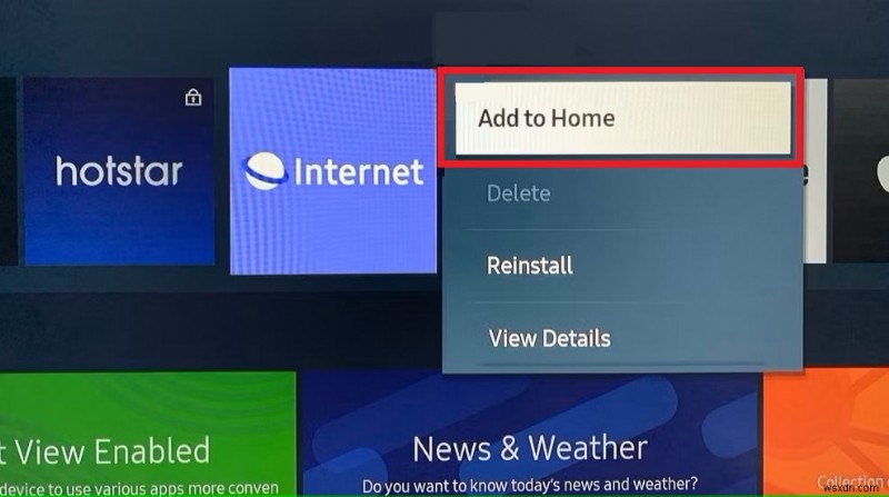 Hướng dẫn nhanh:Tìm ứng dụng trên TV thông minh Samsung của bạn 