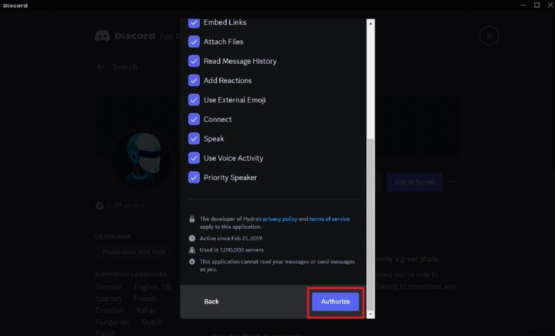 Cấp phép ứng dụng trên Discord:Hướng dẫn từng bước