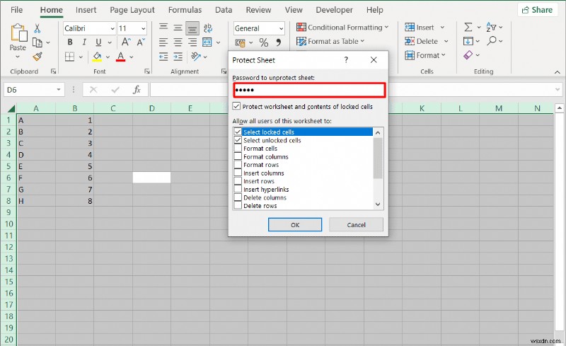 Bảo mật các ô riêng lẻ trong Excel 2010/2016 mà không cần khóa toàn bộ trang tính