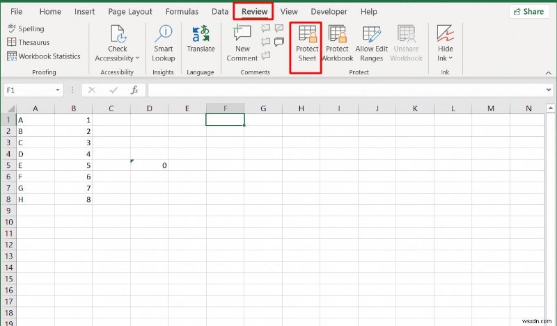 Bảo mật các ô riêng lẻ trong Excel 2010/2016 mà không cần khóa toàn bộ trang tính
