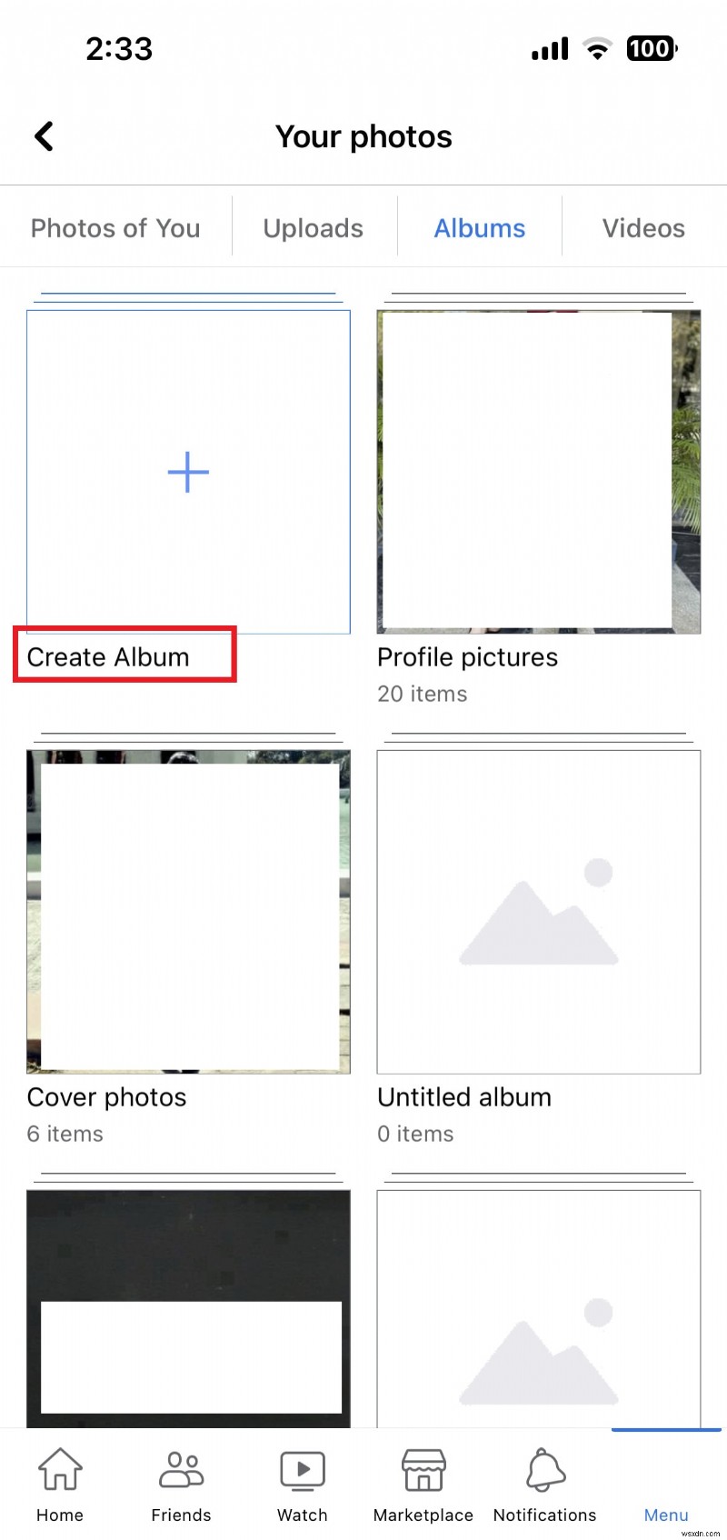 Cách tạo Album Facebook trên iPhone:6 bước đơn giản 