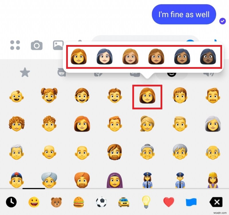Cách thay đổi tông màu da biểu tượng cảm xúc trong Facebook Messenger