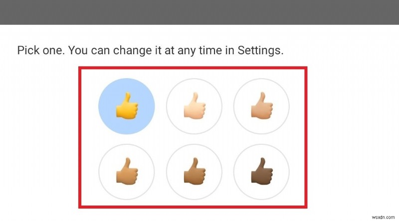 Cách thay đổi tông màu da biểu tượng cảm xúc trong Facebook Messenger