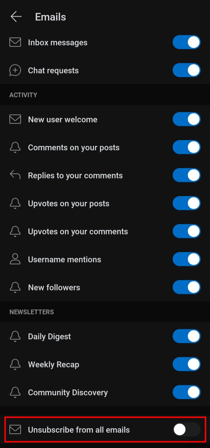 Im lặng Reddit:Các bước dễ dàng để dừng thông báo email 