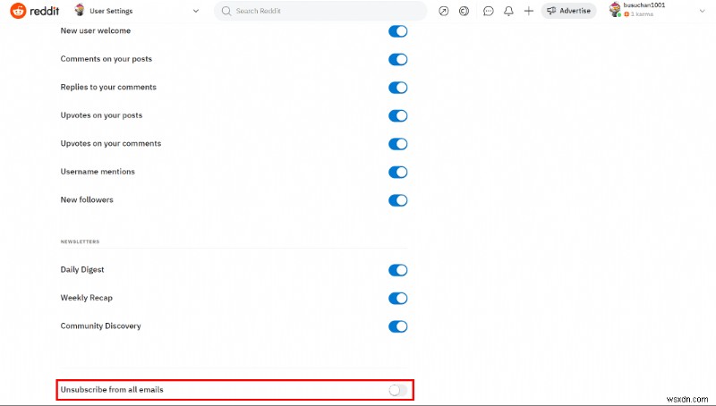 Im lặng Reddit:Các bước dễ dàng để dừng thông báo email 