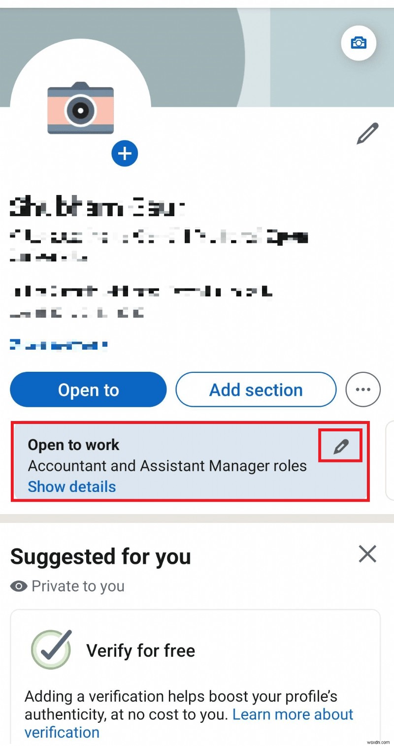 Tắt tính năng Mở để làm việc trên Ứng dụng di động LinkedIn – Hướng dẫn từng bước 