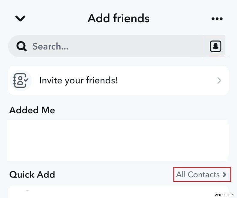 Thêm bạn bè Snapchat mà không có thông báo  Thêm bởi tìm kiếm  