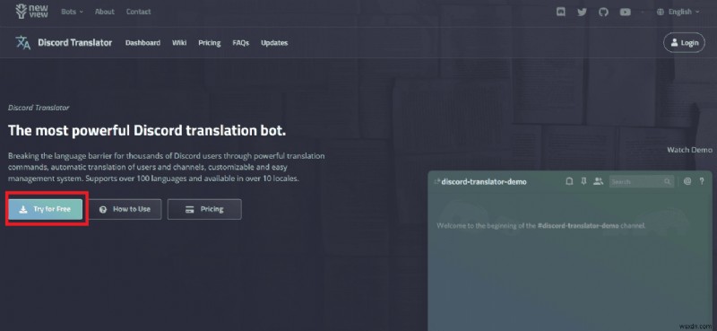 Thêm liền mạch Bot dịch thuật vào máy chủ Discord của bạn 