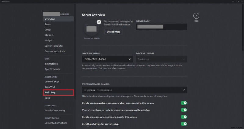 Xóa nhật ký kiểm tra Discord:Hướng dẫn từng bước 