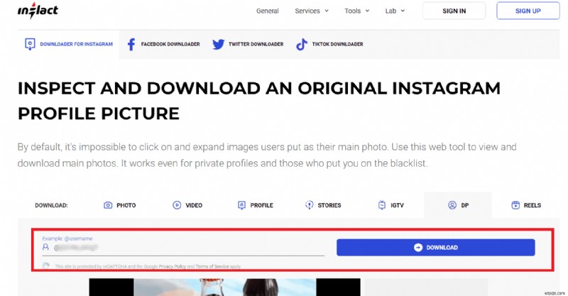 Hướng dẫn từng bước để tải xuống ảnh hồ sơ Instagram một cách an toàn 
