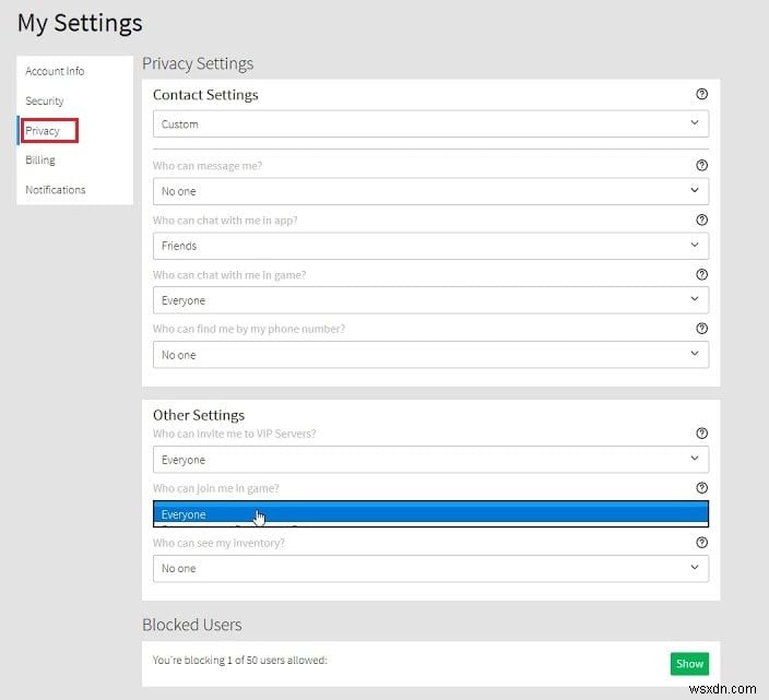 Cách bỏ chặn người dùng Roblox mà không cần mã PIN:Hướng dẫn từng bước