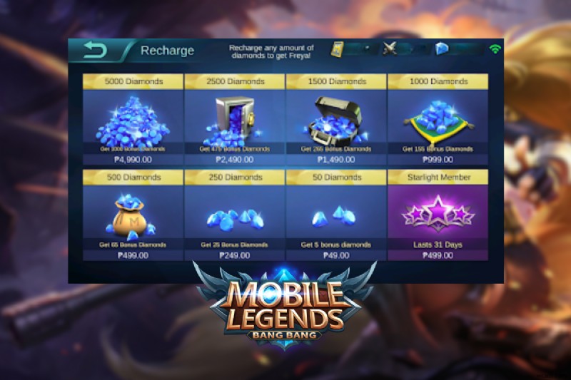Hướng dẫn từng bước:Nạp kim cương trong Mobile Legends