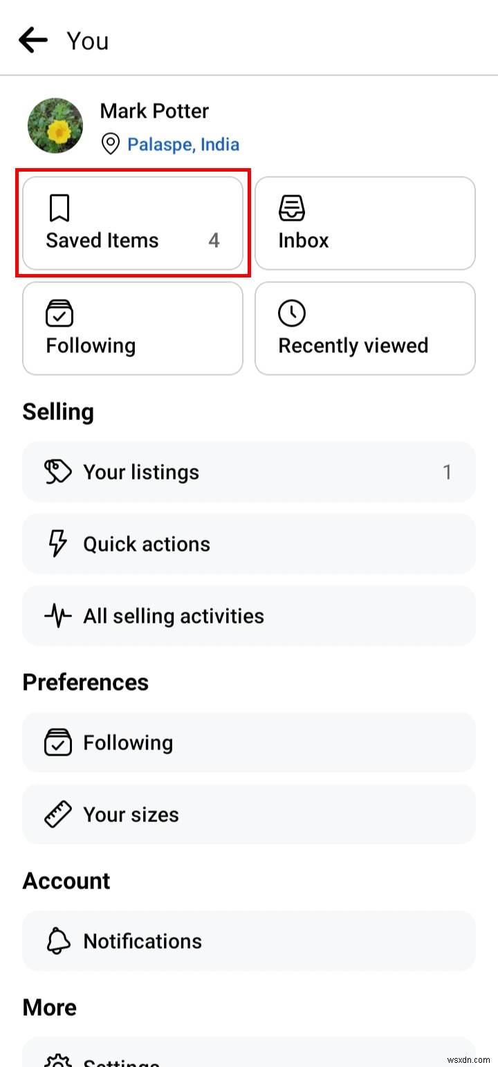 Dễ dàng truy cập các mục đã lưu của bạn trên Facebook Marketplace 