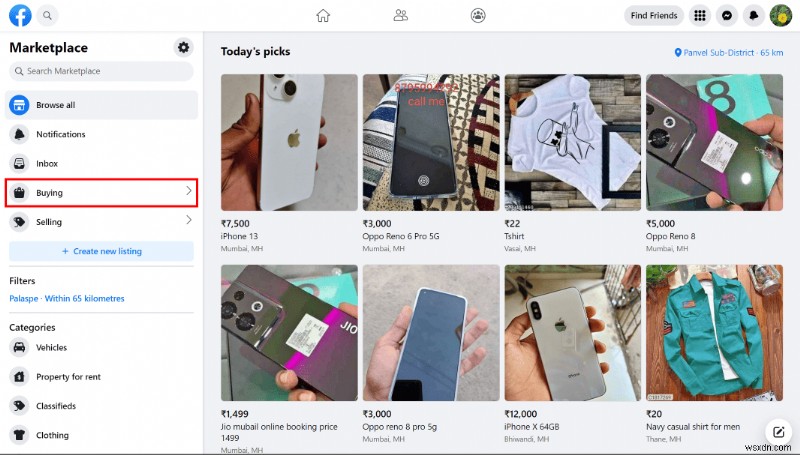 Dễ dàng truy cập các mục đã lưu của bạn trên Facebook Marketplace 