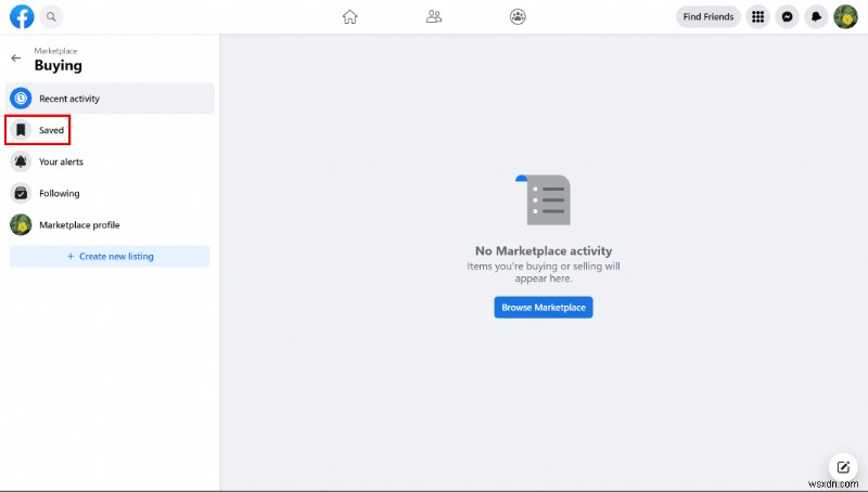 Dễ dàng truy cập các mục đã lưu của bạn trên Facebook Marketplace 