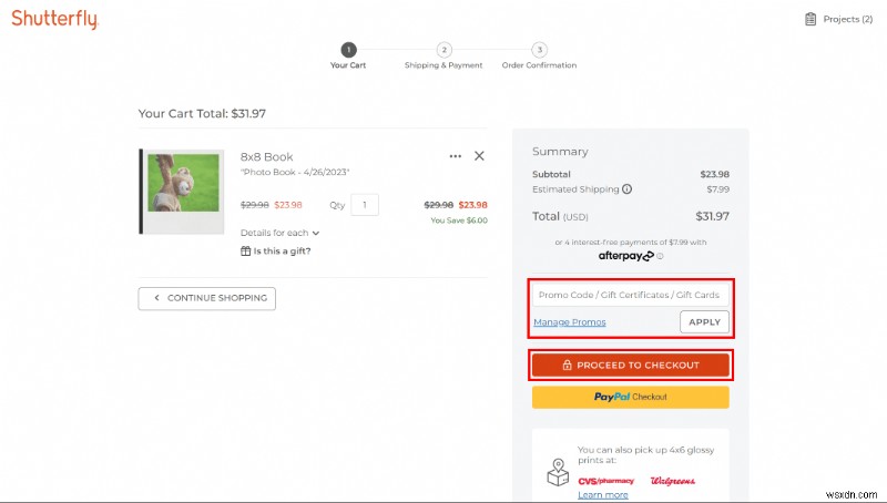Tạo Sách ảnh Shutterfly miễn phí:Hướng dẫn từng bước 