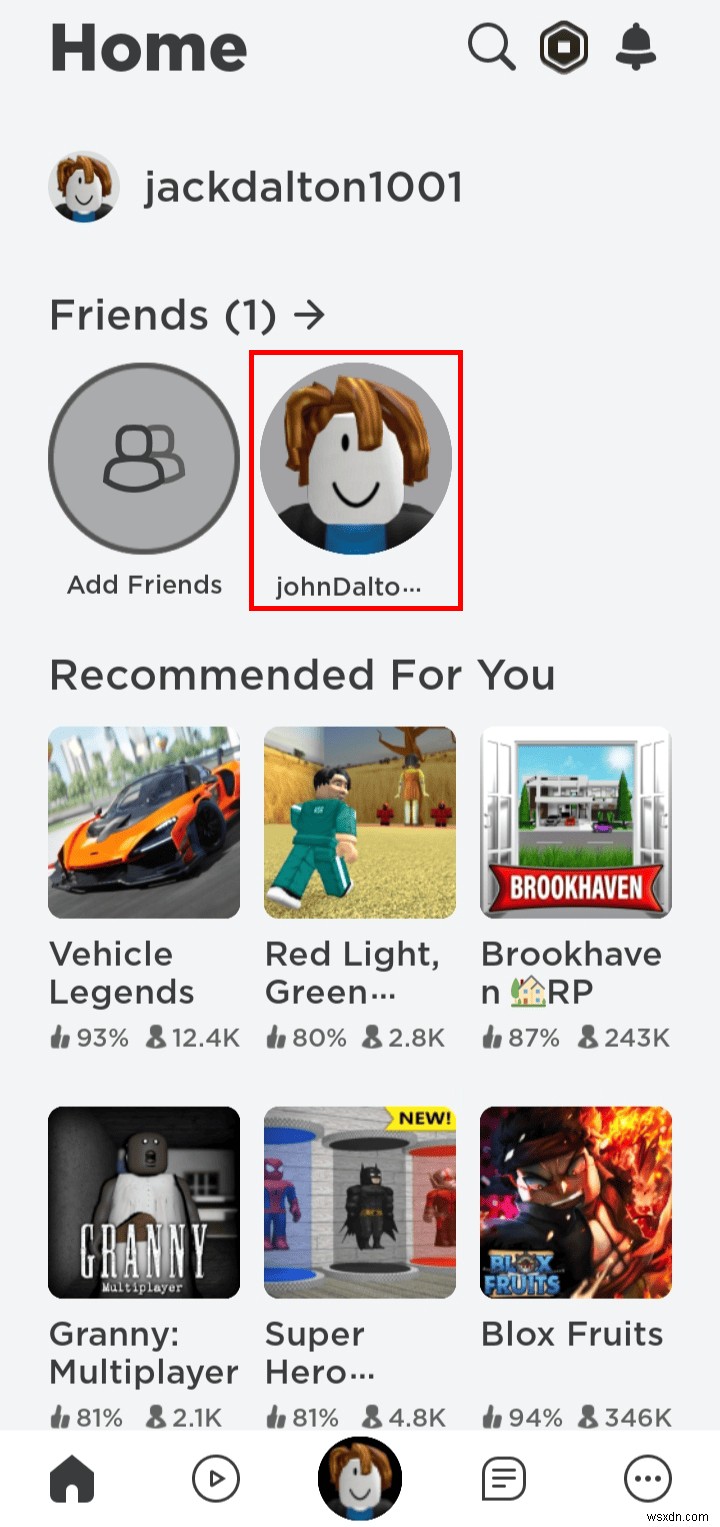 Hướng dẫn từng bước:Gửi Robux cho bạn bè thông qua ứng dụng Roblox Mobile