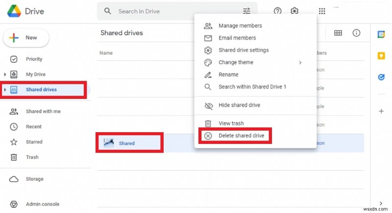 Hướng dẫn từng bước để xóa Bộ nhớ dùng chung trong Google Drive 