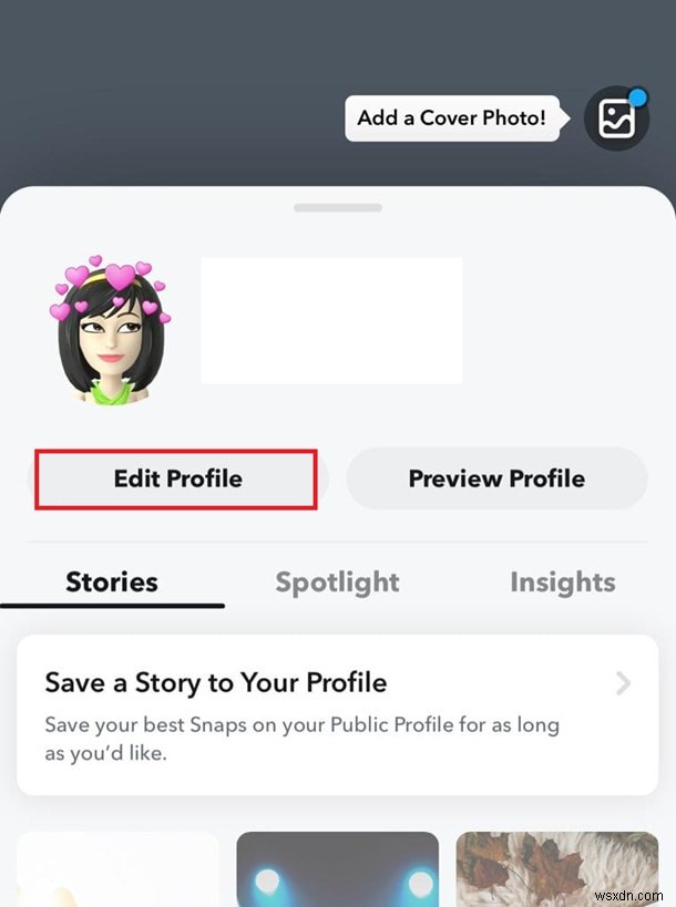 Hướng dẫn từng bước:Thêm ảnh đại diện trên Snapchat 