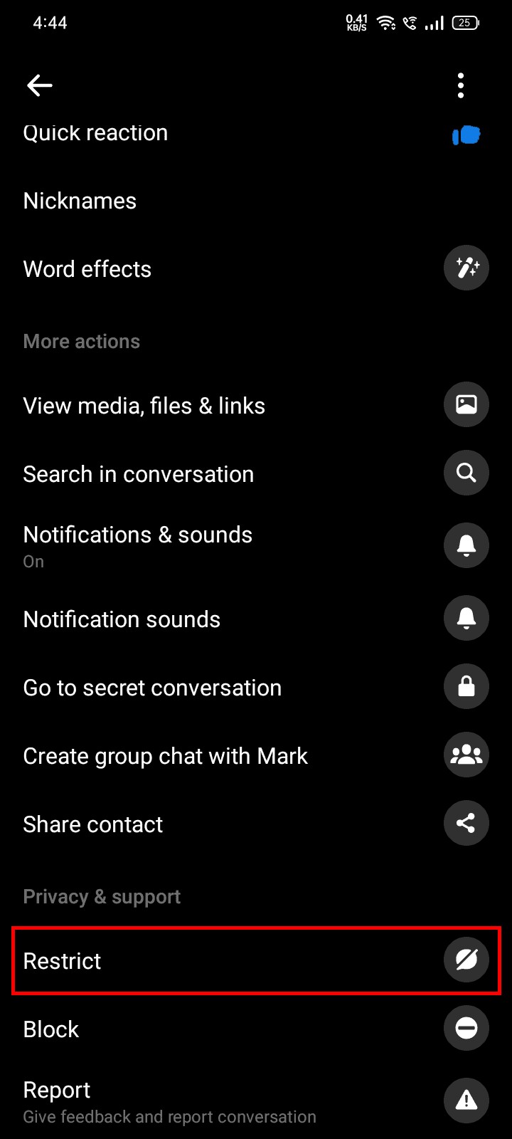 Cách xóa vĩnh viễn một liên hệ khỏi Messenger trên Android 