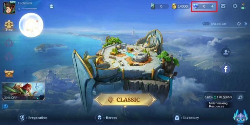 Hướng dẫn từng bước:Nạp kim cương Mobile Legends bằng số dư di động của bạn 