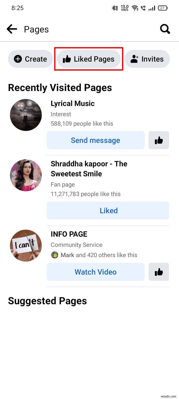 Dễ dàng xem và quản lý các trang Facebook đã thích của bạn trên Android và máy tính để bàn