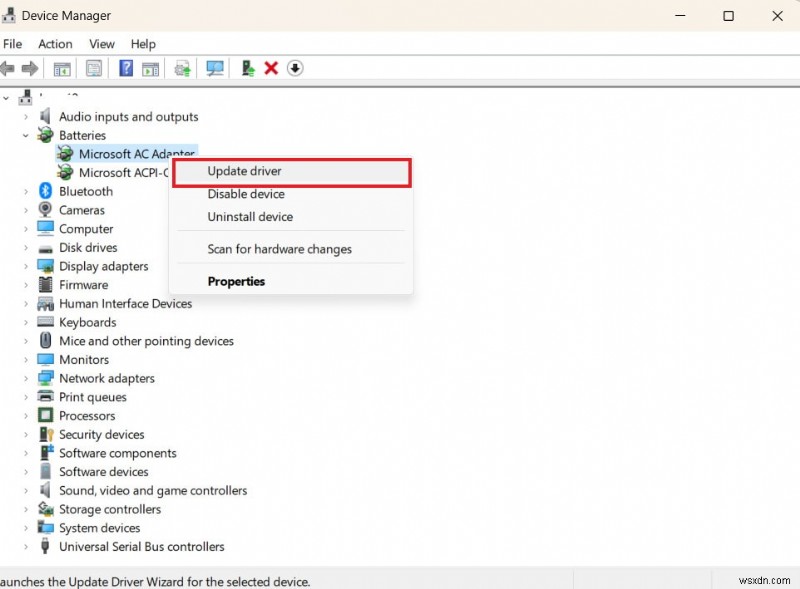 Hướng dẫn từng bước để cập nhật trình điều khiển pin trên Windows 10 & 11 