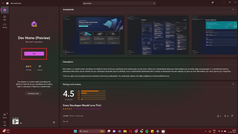 Cài đặt Dev Home trên Windows 11:Hướng dẫn từng bước dành cho nhà phát triển 