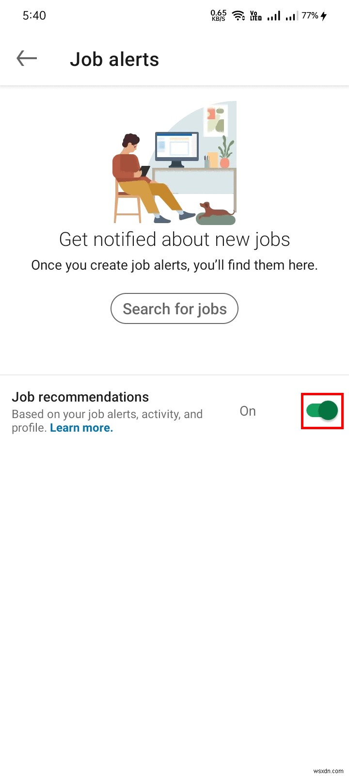 Dừng thông báo việc làm không mong muốn trên LinkedIn:Hướng dẫn từng bước
