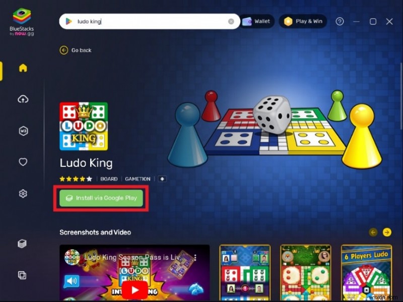 Chơi Ludo King trực tuyến trên PC:Hướng dẫn từng bước