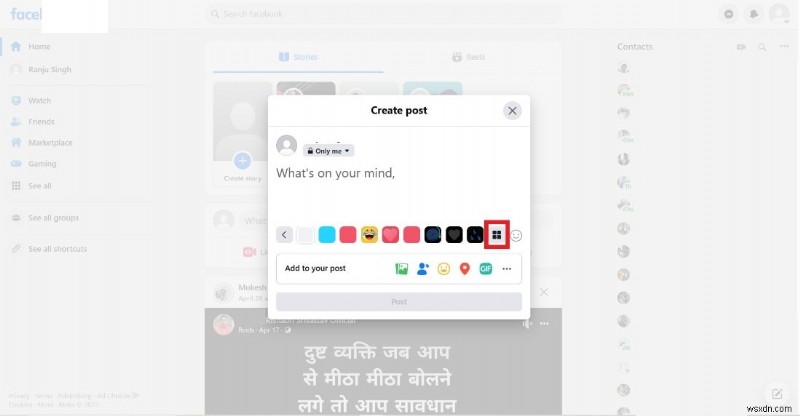 Cải thiện bài đăng trên Facebook của bạn:Những cách đơn giản để thêm hình nền bắt mắt 