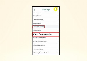 Hướng dẫn nhanh:Xóa tất cả tin nhắn Snapchat đã lưu và giải phóng dung lượng 