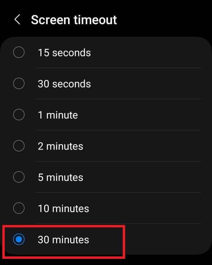 Tắt thời gian chờ màn hình Android:Hướng dẫn từng bước