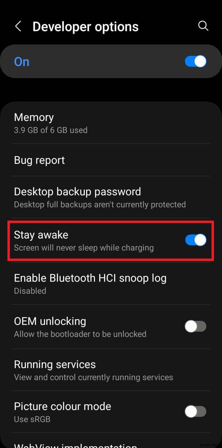 Tắt thời gian chờ màn hình Android:Hướng dẫn từng bước