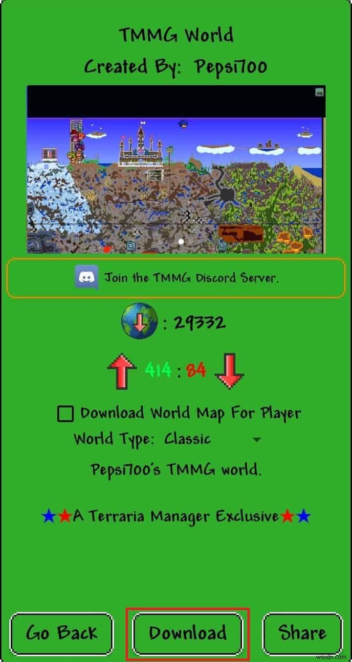 Tải xuống Terraria Maps trên Android:Hướng dẫn từng bước đơn giản 