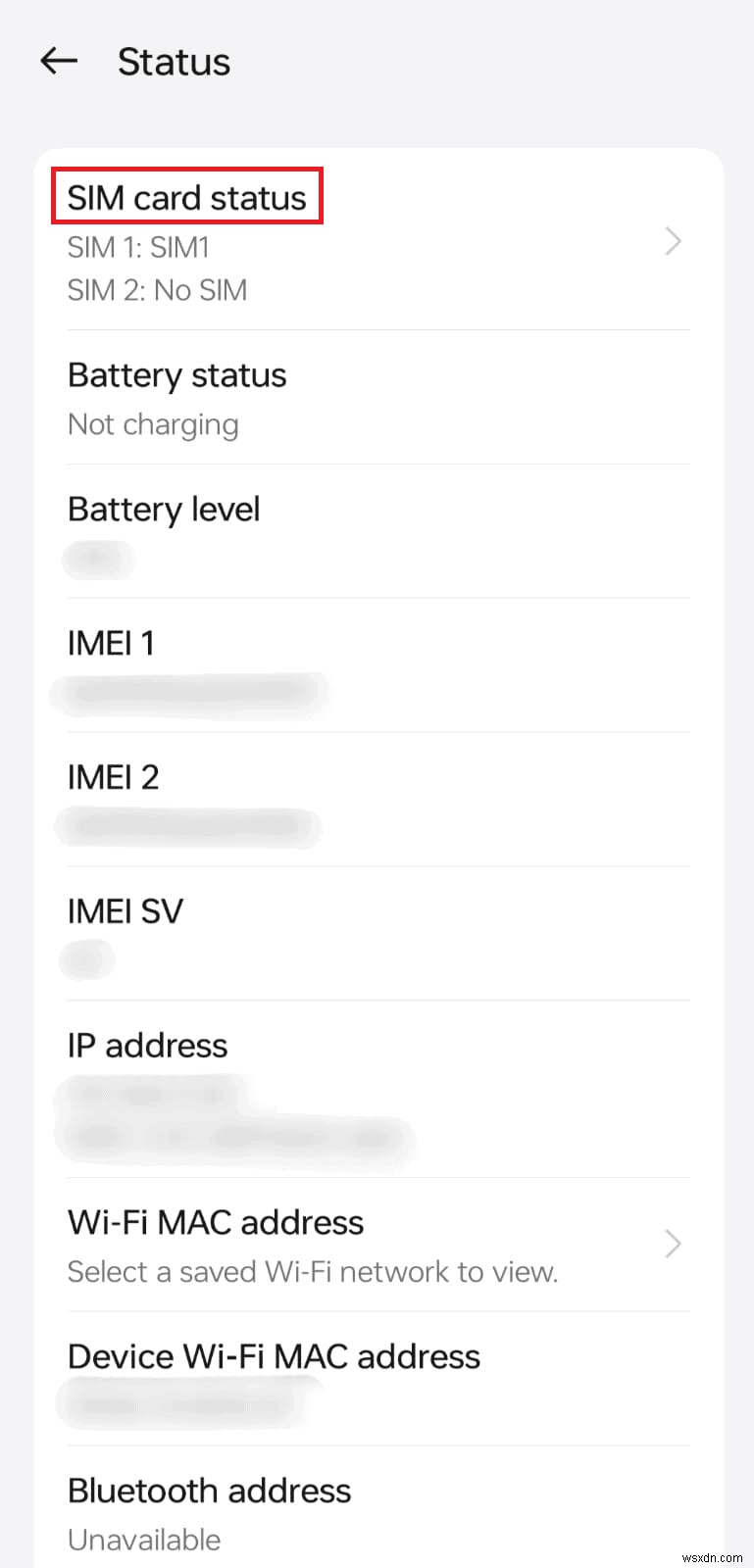 Định vị số thẻ SIM (ICCID) của bạn trên thiết bị Android 