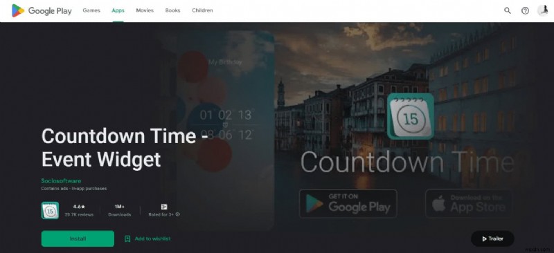 20 ứng dụng đếm ngày hàng đầu trên Android:Luôn đi đúng hướng 