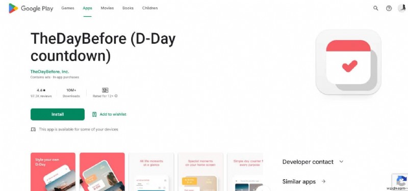 20 ứng dụng đếm ngày hàng đầu trên Android:Luôn đi đúng hướng 