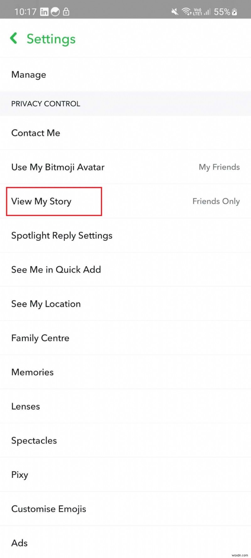 Cách ẩn câu chuyện Snapchat của bạn khỏi những người xem cụ thể 